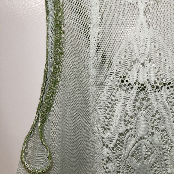 Free People Women's Size S Light Green Tank Top Lace Crochet - Picture 8 of 12